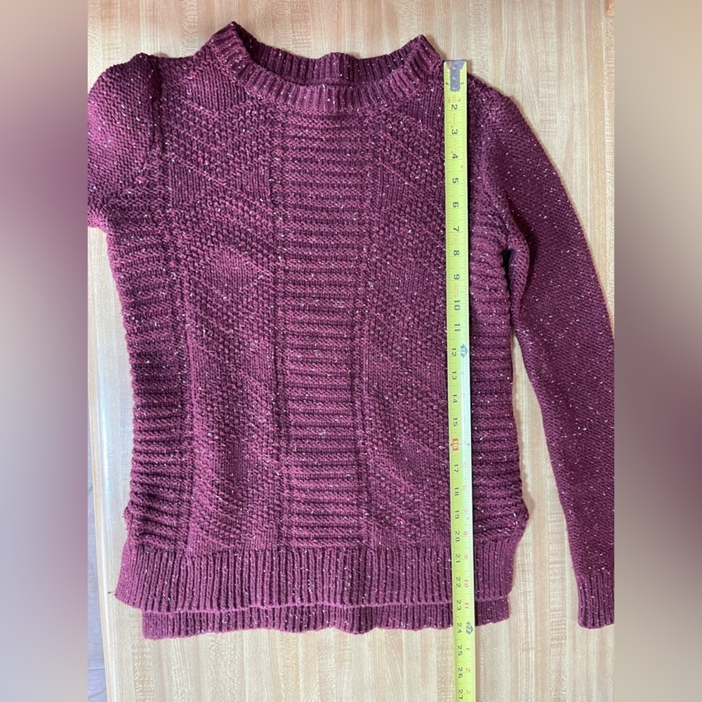 Hollister cotton wool blend long sleeve crew neck sweater women’s size S - Picture 11 of 16
